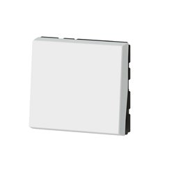 Interrupteur ou va-et-vient 10AX 250V Mosaic Easy-Led 2 modules blanc antimicrobien 078711L