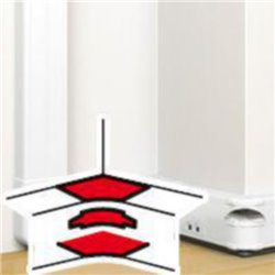 Angle intérieur pour goulotte à clippage direct Mosaic 50x130mm blanc 075623