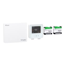 kit thermostat connecté Wiser pour radiateurs FIP électriques Génération 2 CCTFR6905FIPG2