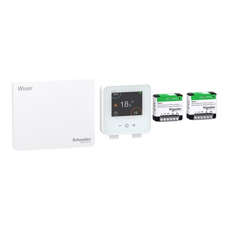kit thermostat connecté Wiser pour radiateurs FIP électriques Génération 2 CCTFR6905FIPG2