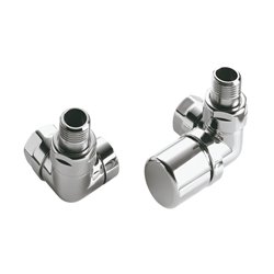 Pack robinetterie manuelle thermostatisable bitube 991498 Kit E équerre d'angle chromé