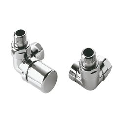 Pack robinetterie manuelle thermostatisable bitube 991518 Kit F équerre d'angle chromé