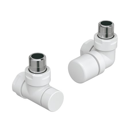 Pack robinetterie manuelle thermostatisable bitube Kit G équerre d'angle, Coloris au choix