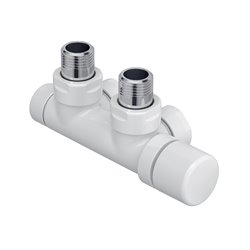 Pack robinetterie manuelle thermostatisable en H Kit P coudé droit, Coloris au choix