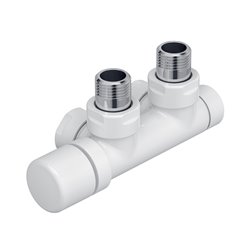 Pack robinetterie manuelle thermostatisable en H Kit Q gauche coudé, Coloris au choix