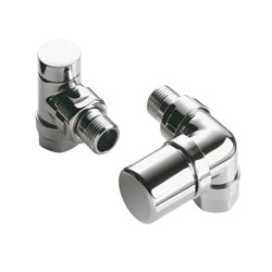 Pack robinetterie manuelle thermostatisable bitube 991528-DESTOCK Kit G équerre d'angle chromé