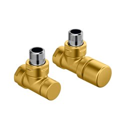 Pack robinetterie manuelle thermostatisable bitube 839250 Kit B coudé Laiton