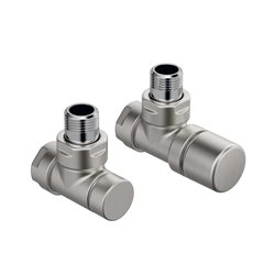 Pack robinetterie manuelle thermostatisable bitube 839270 Kit B coudé Acier Inox