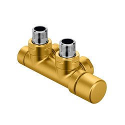 Pack robinetterie manuelle thermostatisable en H 839300 Kit P coudé tête à droite Laiton