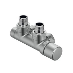 Pack robinetterie manuelle thermostatisable en H 839320 Kit P coudé tête à droite Aluminium