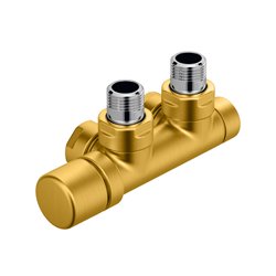 Pack robinetterie manuelle thermostatisable en H 839310 Kit Q coudé tête à gauche Laiton