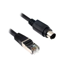 Câble liaison série Uni-Telway/Modbus XBTZ9780 mâle 1mini DIN +1RJ45 2,5 m