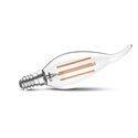 Ampoule LED E14 2W 280 Lm Blanc neutre coup de vent 100825