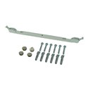 Set de montage chromé pour console de fixation de radiateur vertical type 10