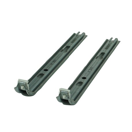 Consoles de fixation chromées pour radiateur vertical type 10 de largeur 450 mm