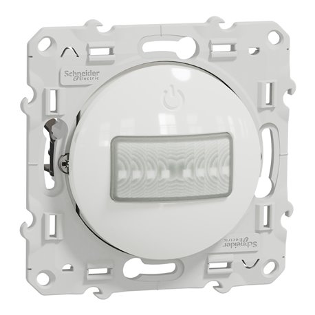 Détecteur de présence et de mouvement blanc Odace S520523 Blanc 3 fils toutes charges Détecteur de présence et de mouvement blanc Odace S520523 Blanc 3 fils toutes charges