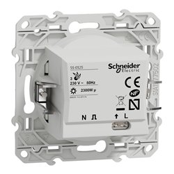 Détecteur de présence et de mouvement blanc Odace S520523 Blanc 3 fils toutes charges