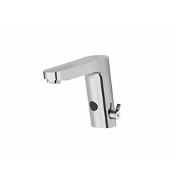 Mitigeur lavabo L30-E chromé H 140 mm électronique à piles ou secteur