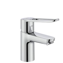 Mitigeur lavabo version S corps lisse sans vidage chromé H 160 mm