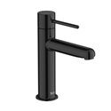 Mitigeur lavabo Nu version S corps lisse poignée fine titanium black H 175 mm