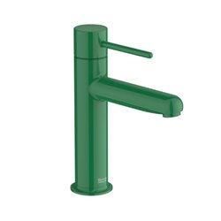 Mitigeur lavabo Nu version S corps lisse poignée fine vert menthe H 175 mm