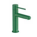 Mitigeur lavabo Nu version S corps lisse poignée fine vert menthe H 175 mm