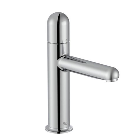 Mitigeur lavabo Nu version S corps lisse poignée dôme chromé H 192 mm