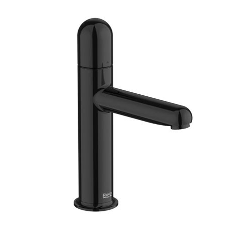 Mitigeur lavabo Nu version S corps lisse poignée dôme titanium black H 192 mm