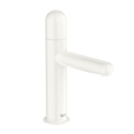 Mitigeur lavabo Nu version S corps lisse poignée dôme blanc brillant H 192 mm
