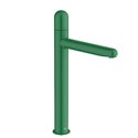 Mitigeur lavabo Nu version XL corps lisse poignée dôme vert menthe H 312 mm