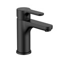 Mitigeur lavabo L20 version S corps lisse cold start noir mat H 142 mm