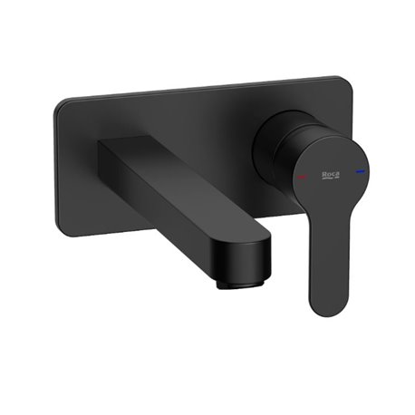Mitigeur lavabo L20 à encastrer noir mat H 123 mm