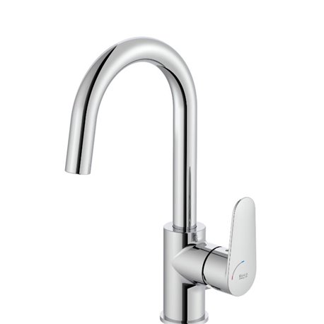 Mitigeur lavabo Victoria plus version L avec vidage automatique cold start chromé H 300 mm