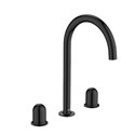 Mélangeur lavabo Nu pour version L 3 trous corps lisse poignée dôme titanium black H 287 mm