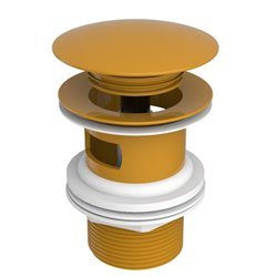 Vidage Nu clic-clac jaune miel ø65 mm    