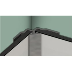Profilé en L Kinewall Design KINWALL202LAB 202 cm Argent Brillant