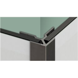 Profilé en L Kinewall Design KINWALL202LSAB 202 cm Argent Brillant