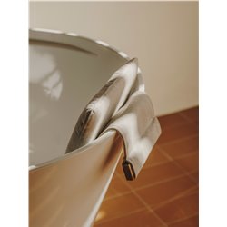Appuie-tête Tura gris avec contre-poids en bois
