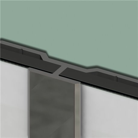 Profilé en H Kinewall Design KINWALL202HAB 202 cm Argent Brillant