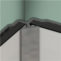 Profilé en L Kinewall Design KINWALL202LAB 202 cm Argent Brillant