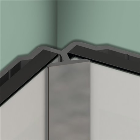 Profilé en L Kinewall Design KINWALL202LAB 202 cm Argent Brillant