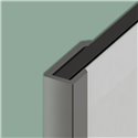 Lot de 2 profilés en U Kinewall Design KINWALL202UAB 202 cm Argent Brillant