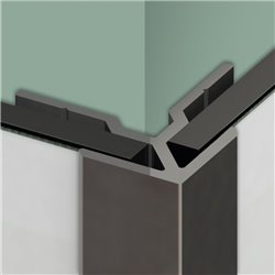 Profilé en L Kinewall Design KINWALL202LSAB 202 cm Argent Brillant