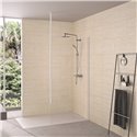 Panneau de douche Kinewall Design 100x202 cm Travertin antique