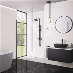 Panneau de douche Kinewall Design 125x202 cm Marbre Iceberg