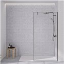Panneau de douche Kinewall Design 125x202 cm Faïence 3D ciment