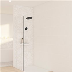 Panneau de douche Kinewall Design 100x202 cm Faïence tissé lin