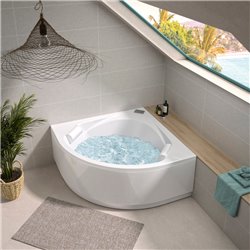 Panneau de douche Kinewall Design 125x202 cm Faïence tissé beige