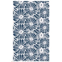 Panneau de douche Kinewall Design 125x202 cm Faïence tissé bleu marine rosace