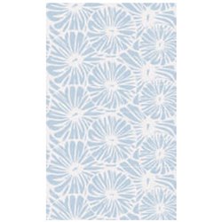 Panneau de douche Kinewall Design 100x202 cm Faïence tissé bleu rosace